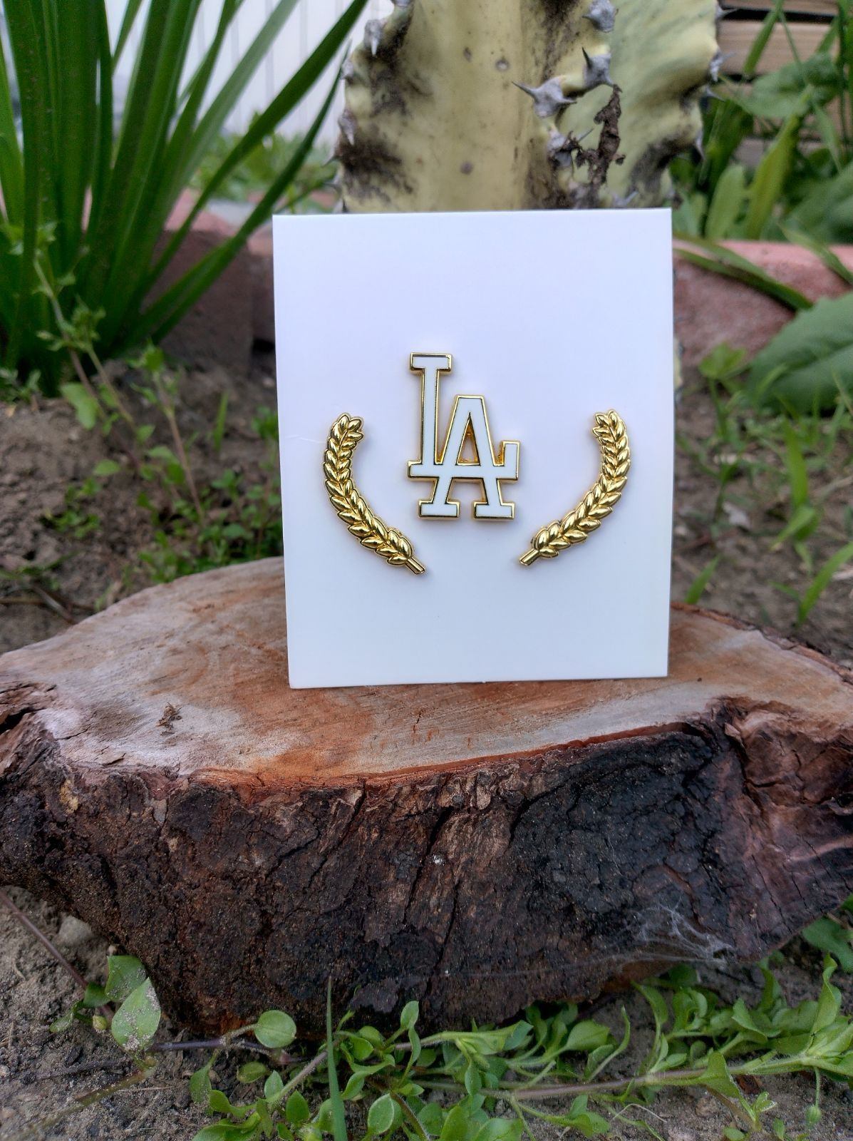 LA Hat pin π