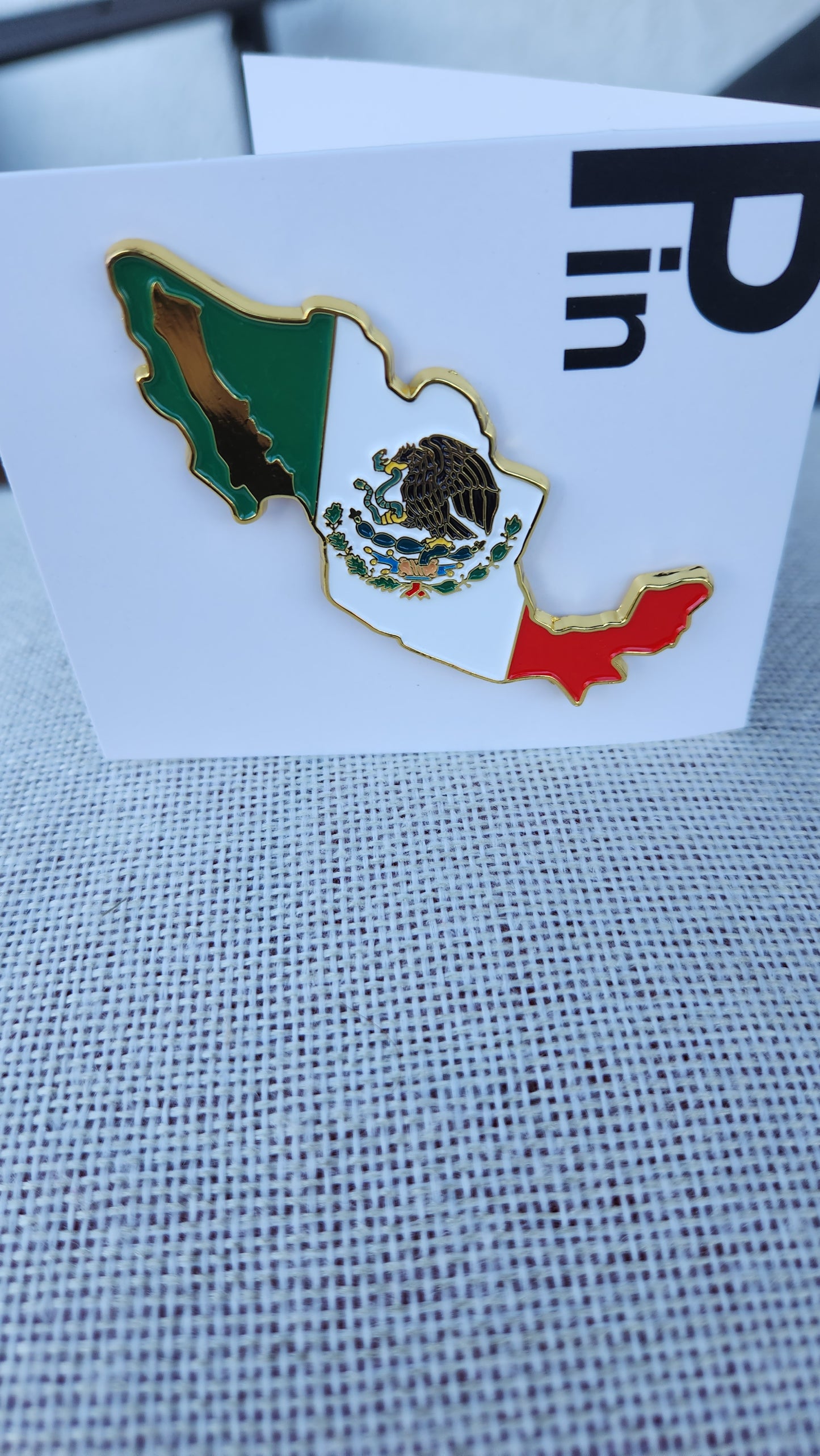 Mexico Map Hat Pin