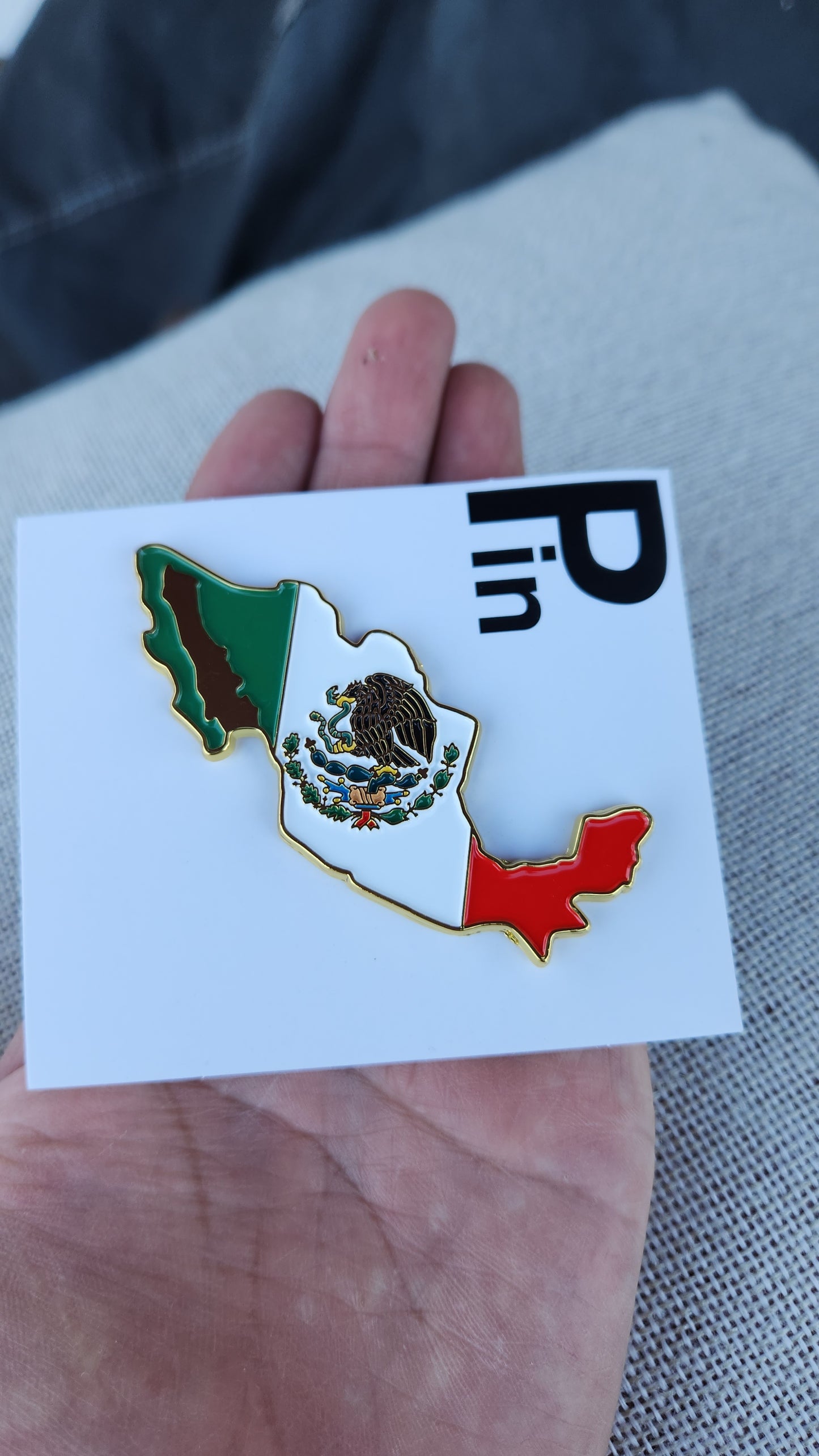 Mexico Map Hat Pin