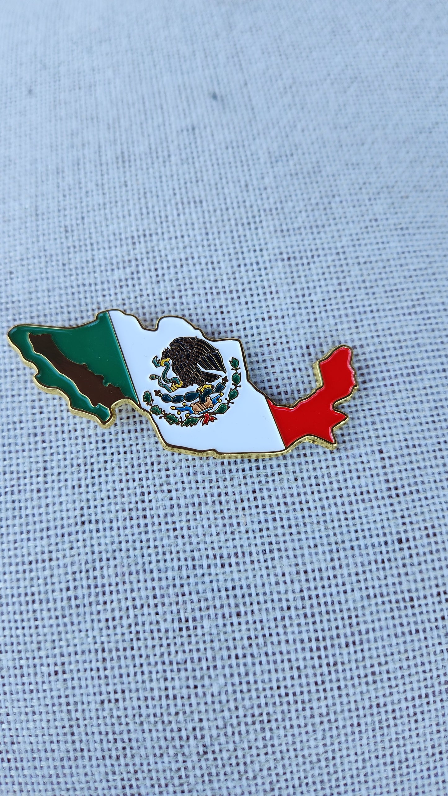 Mexico Map Hat Pin