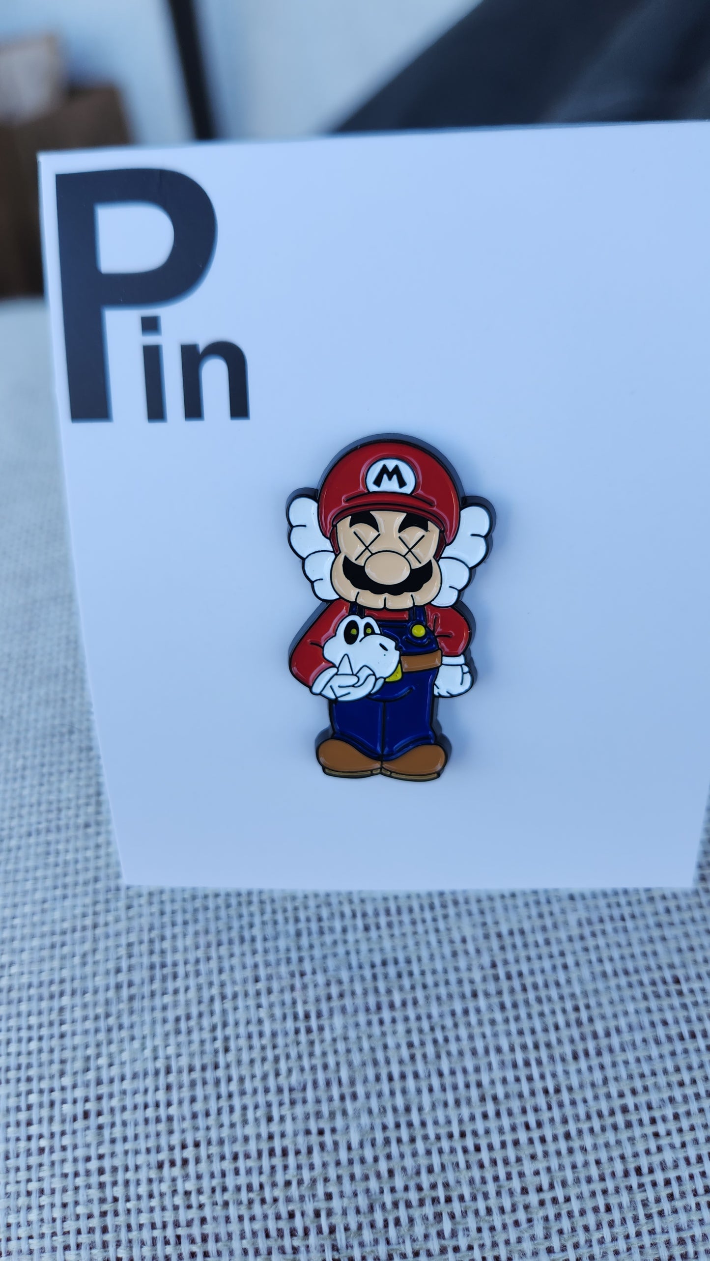 Mario hat pin