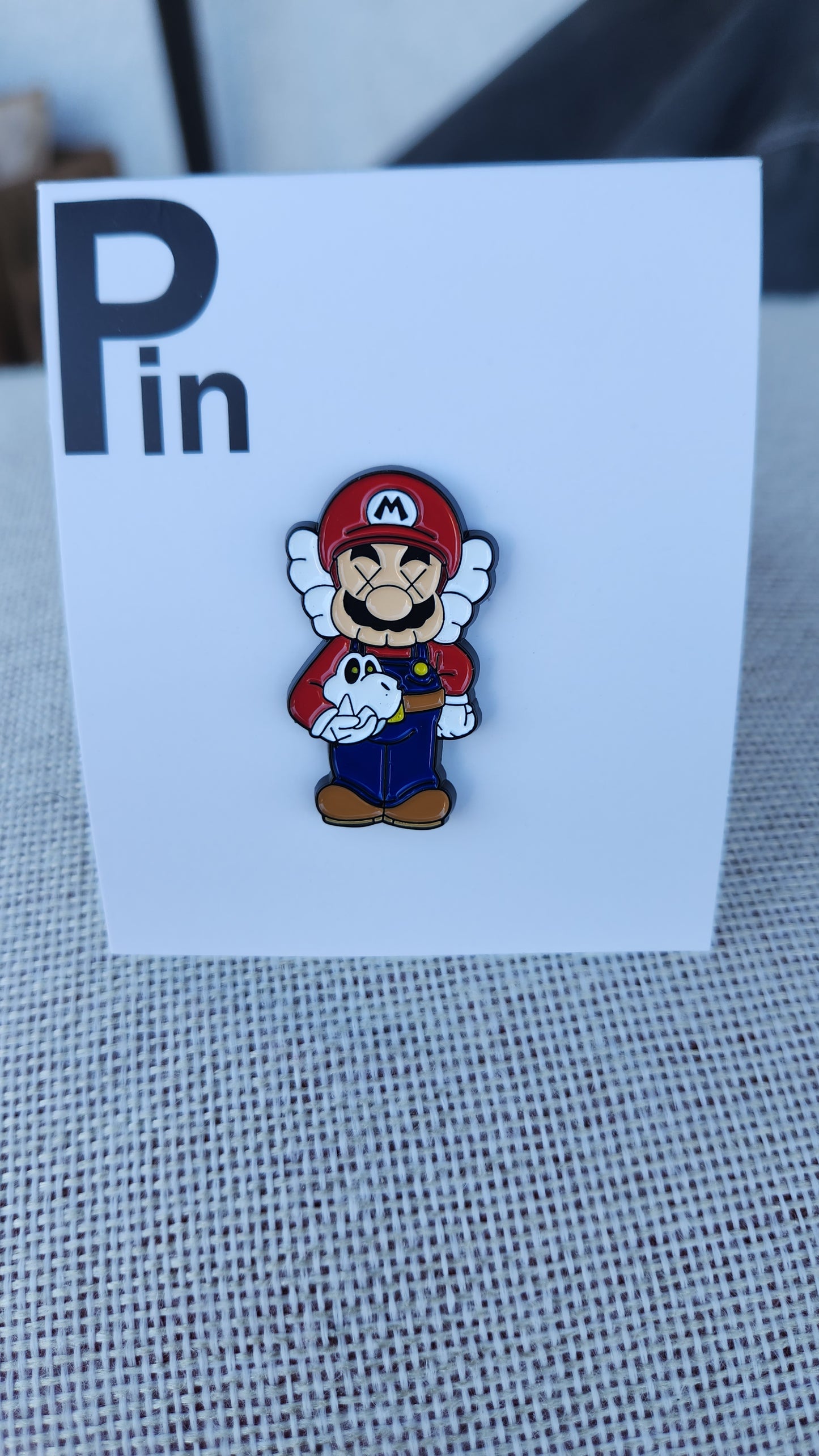 Mario hat pin