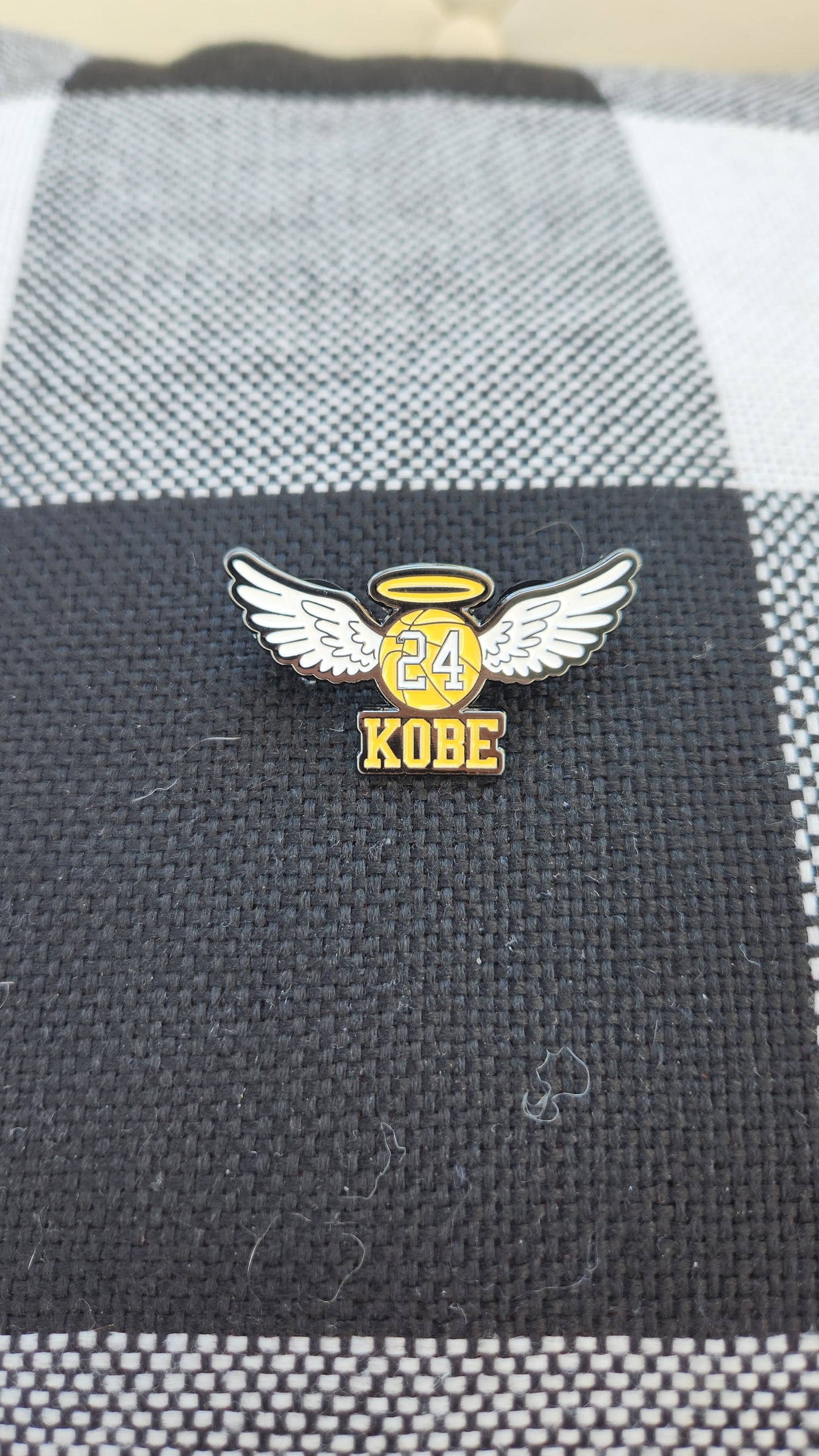 Kobe Angel hat pin