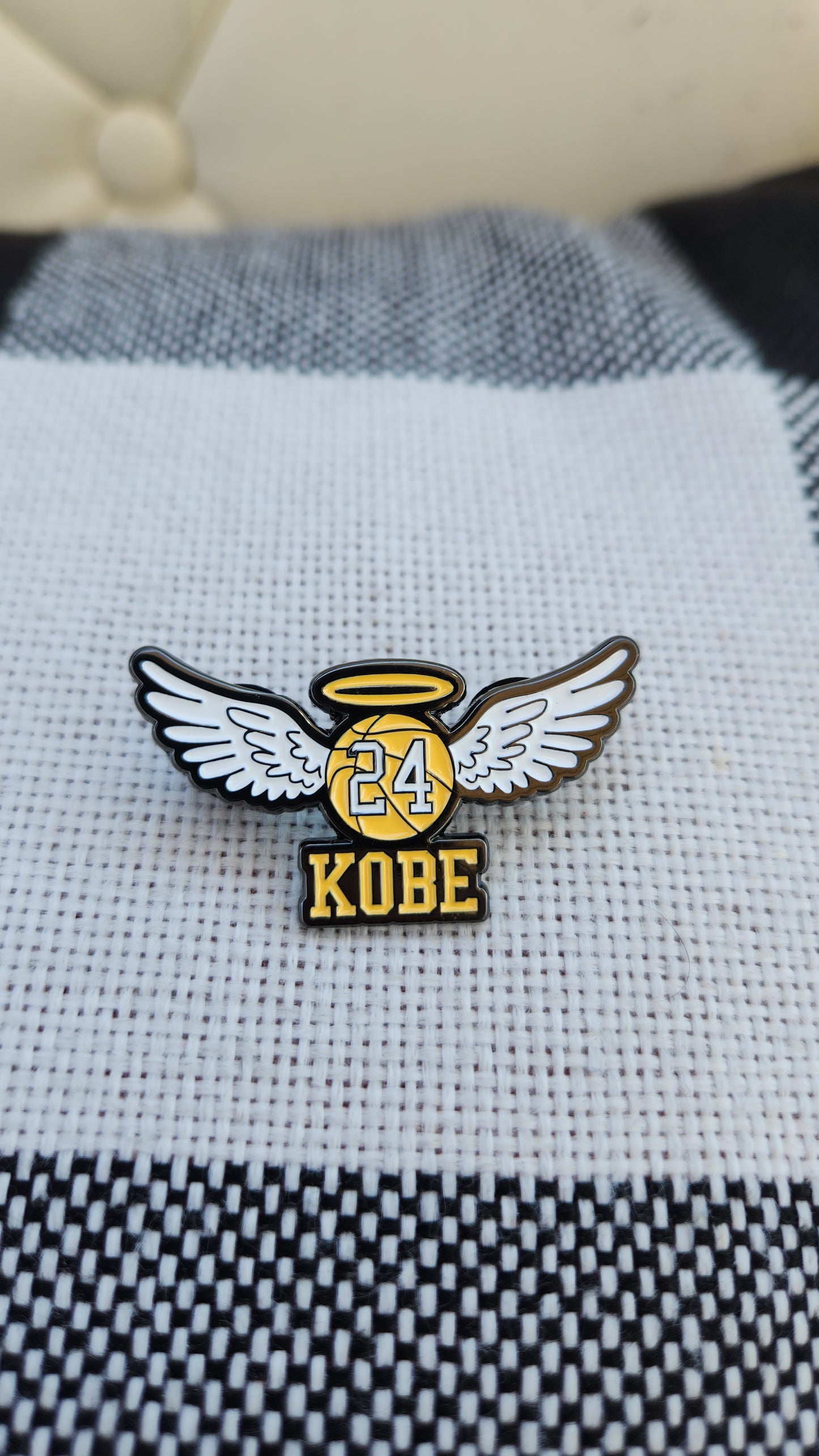 Kobe Angel hat pin