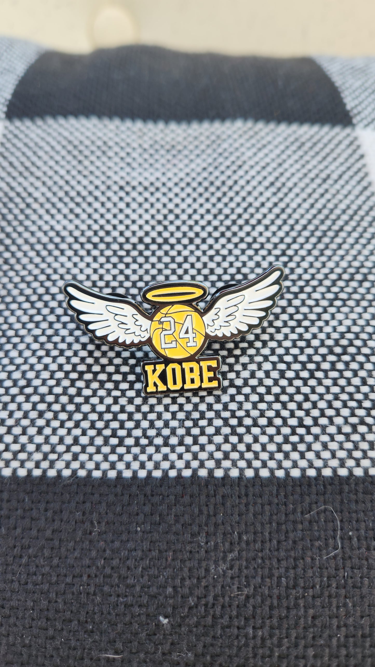 Kobe Angel hat pin